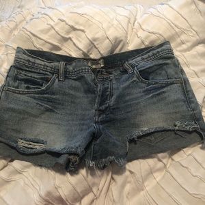 Free people jean shorts